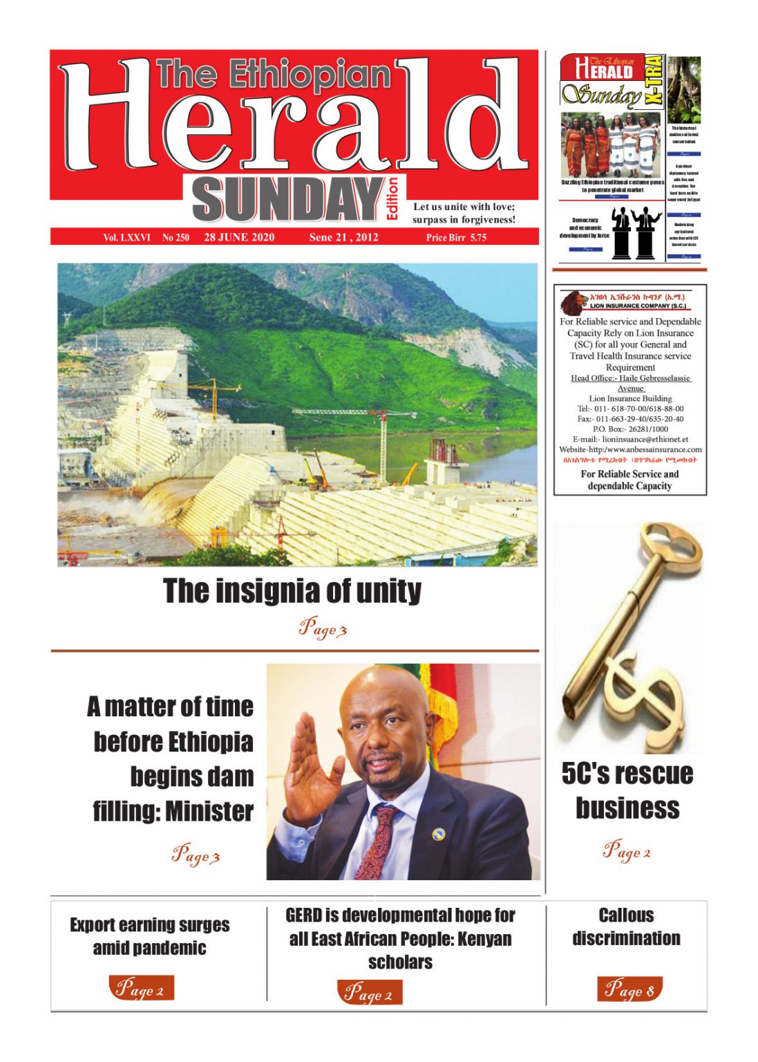 The Ethiopian Herald June 28/2020 – Ethiopian Press Agency